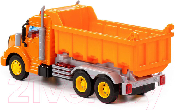 Изображение товара Самосвал игрушечный Полесье Профи / 86297 (инерционный, оранжевый)