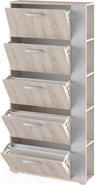 Изображение товара Тумба для обуви ТриЯ Эрика тип 2 (дуб сонома/белый ясень)