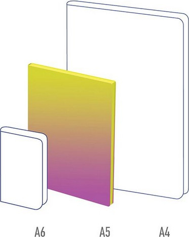 Изображение товара Записная книжка Berlingo Radiance А5 NB0 93501 (80л, желтый/розовый градиент)