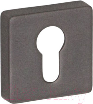 Изображение товара Накладка на цилиндр System Квадратная ET SQ BBN (матовый черный никель)