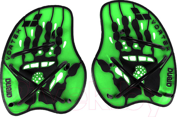 Изображение товара Лопатки для плавания ARENA Vortex Evolution Hand Paddle 95232 65 (M, Acid lime/Black)