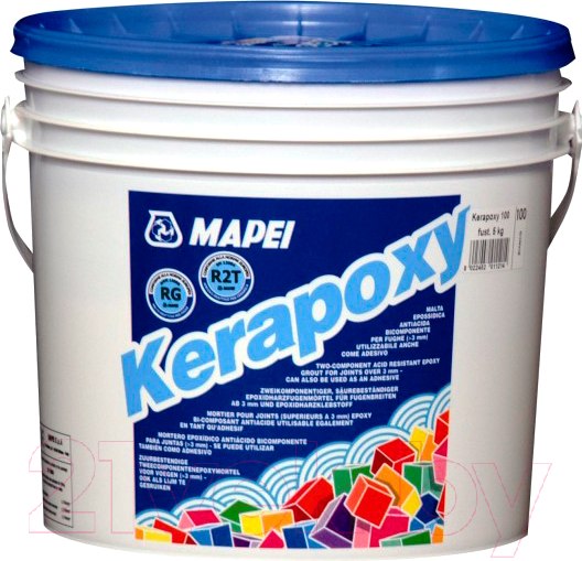 Изображение товара Фуга эпоксидная Mapei Эпоксидная Kerapoxy N114 (2кг, антрацит)