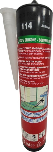 Изображение товара Герметик силиконовый Mapei Mapesil AC N114 (антрацит)