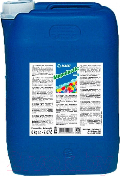Изображение товара Гидроизоляция цементная Mapei Mapelastic Компонент B (8кг)