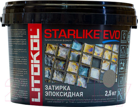 Изображение товара Фуга эпоксидная Litokol Starlike Evo S.120 (2.5кг, свинец)