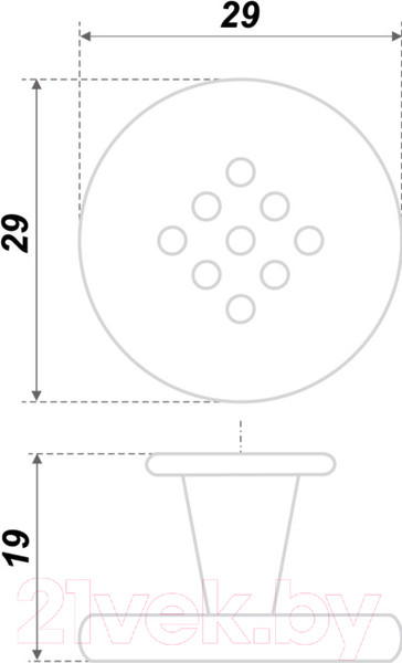 Изображение товара Ручка для мебели Boyard C1160 / RC011SC.4