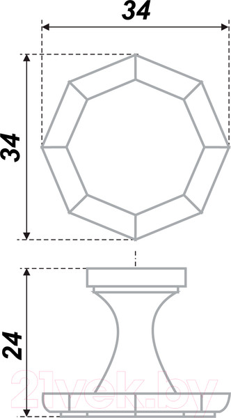 Изображение товара Ручка для мебели Boyard C1340 / RC013CP.4