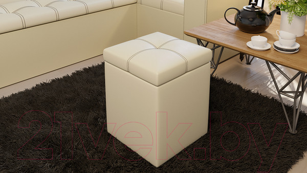 Изображение товара Пуф ТриЯ Остин (кожзам светлый)