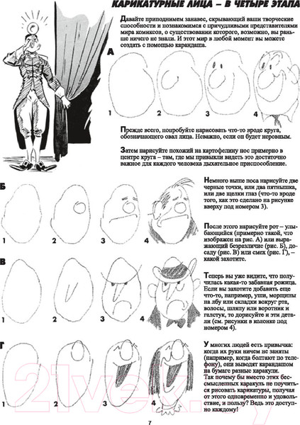 Изображение товара Книга Попурри Как рисовать комические персонажи (Хамм Дж.)