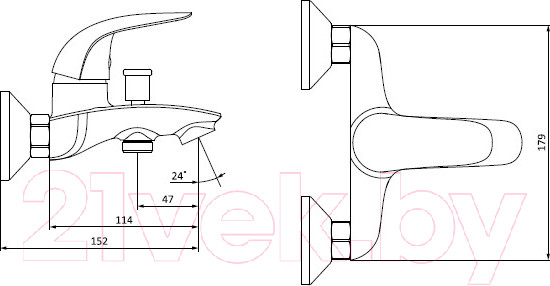 Изображение товара Смеситель RedBlu by Damixa Palace Bit 311000000