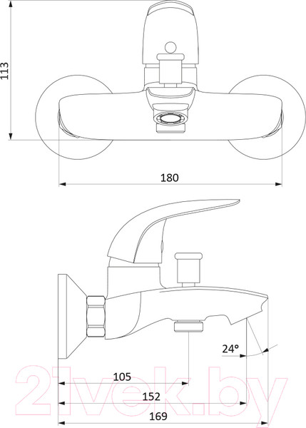 Изображение товара Смеситель RedBlu by Damixa Palace Bit 311000000
