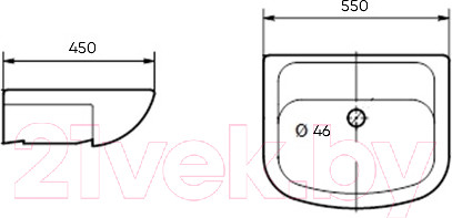 Изображение товара Умывальник Универсал Исеть 55