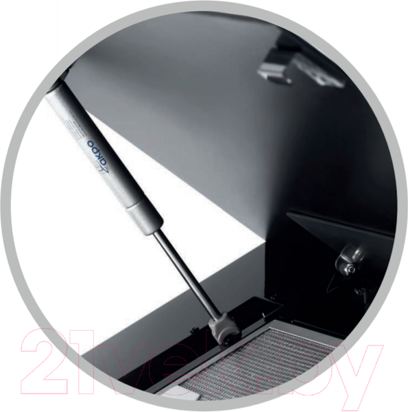 Изображение товара Вытяжка наклонная Akpo Kastos Glass Eco 60 WK-4 (черный)