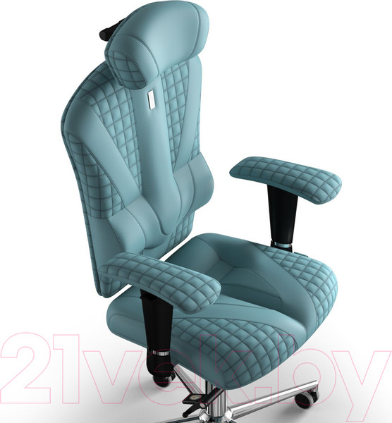 Изображение товара Кресло офисное Kulik System Victory Design экокожа (синий с подголовником)