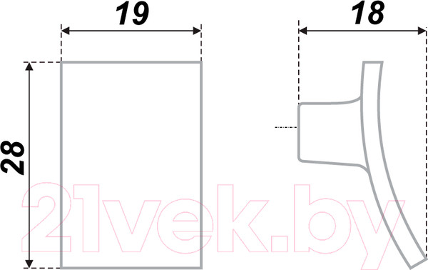 Изображение товара Ручка для мебели Boyard RC103SC.1