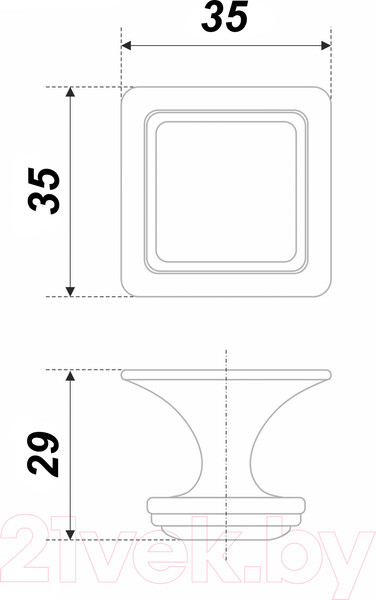 Изображение товара Ручка для мебели Boyard RC115BAZ.4/W