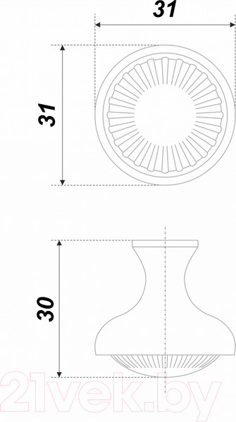 Изображение товара Ручка для мебели Boyard Magica RC118BAB.4