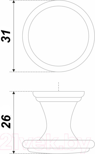 Изображение товара Ручка для мебели Boyard Oda RC302BAZ.4