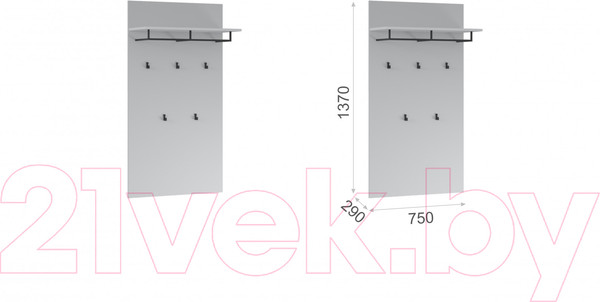 Изображение товара Вешалка для одежды Империал Йорк (белый жемчуг)
