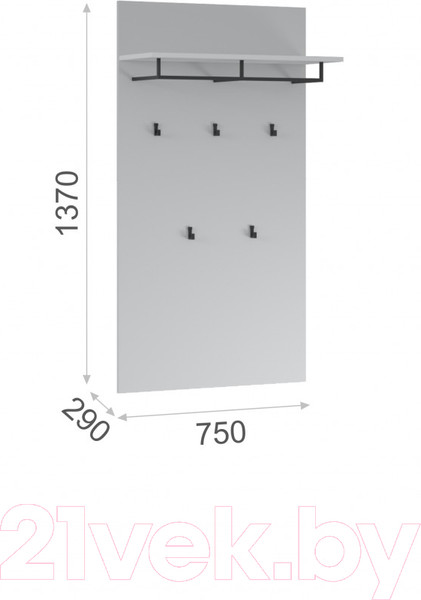 Изображение товара Вешалка для одежды Империал Йорк (белый жемчуг)
