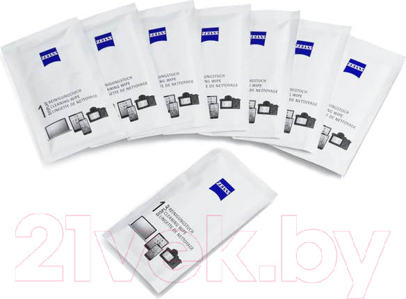 Изображение товара Комплект салфеток для очистки очковых линз Zeiss Универсальные чистящие (30шт)
