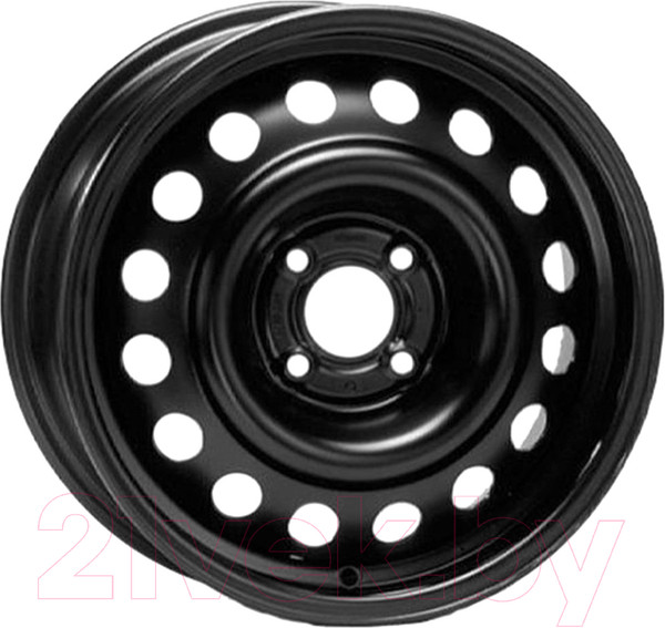 Изображение товара Штампованный диск Eurodisk 53A38R 14x5.5" 4x100мм DIA 54.1мм ET 38мм Black