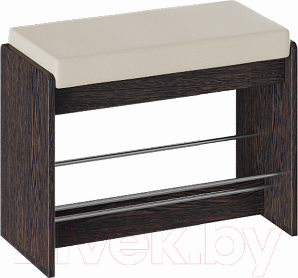 Изображение товара Банкетка ТриЯ Тайм тип 1 (венге цаво/кожзам крем)