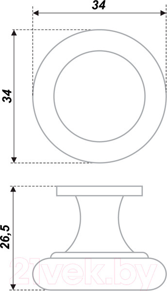 Изображение товара Ручка для мебели Boyard Mono RC414BAP.1