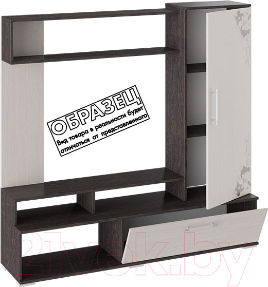 Изображение товара Стенка ТриЯ Сиена (венге цаво/дуб молочный с рисунком)