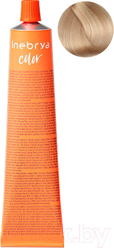 Изображение товара Крем-краска для волос Inebrya На семенах льна и алоэ вера 12/8 (100мл, платиновый блонд экстра жемчужный)