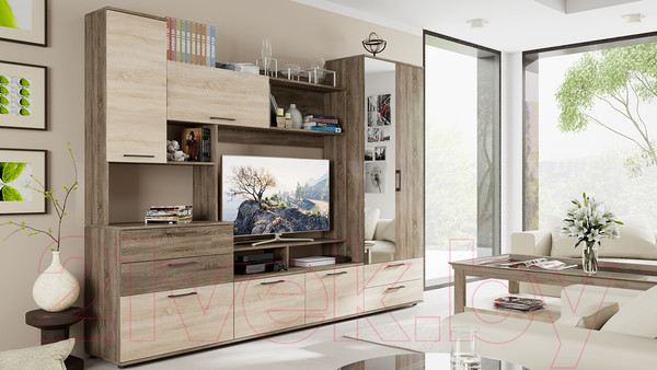 Изображение товара Шкаф ТриЯ Марта (дуб сонома трюфель/дуб сонома)