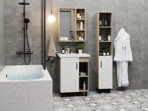 Изображение товара Шкаф-пенал для ванной Onika Тимбер 30.01 (403066)