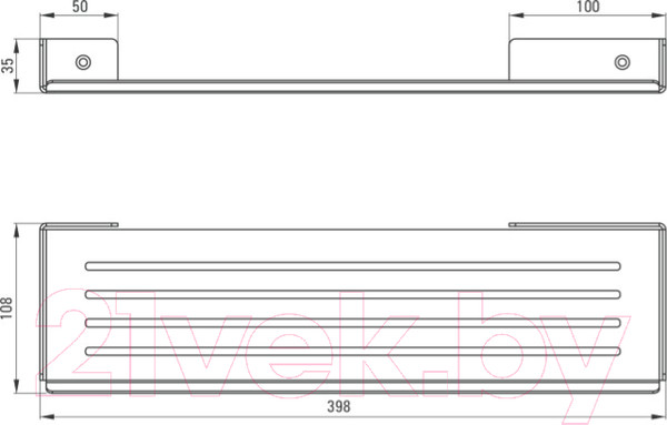 Изображение товара Полка для ванной Deante Mokko ADM N511 (черный)