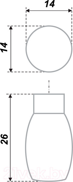 Изображение товара Ручка для мебели Boyard C1560 / RC015SC.4