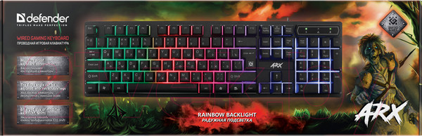Изображение товара Клавиатура Defender Arx GK-196L RU / 45196