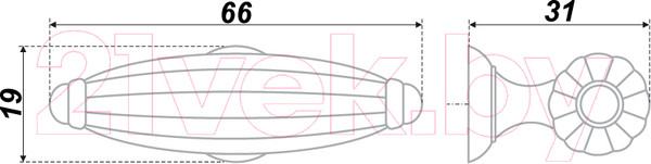 Изображение товара Ручка для мебели Boyard Demure RC021BAZ.5