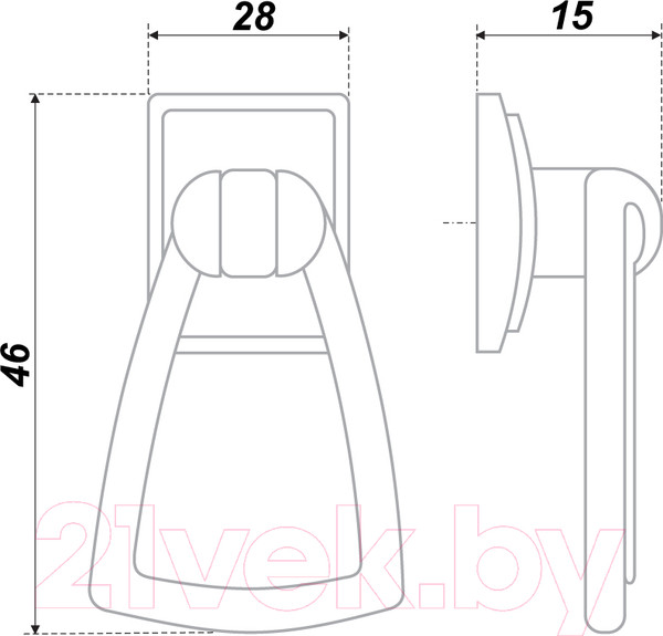 Изображение товара Ручка для мебели Boyard RC054AB.3