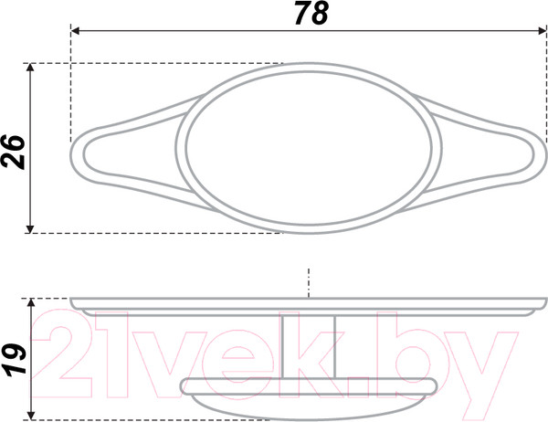 Изображение товара Ручка для мебели Boyard RC056AB.4
