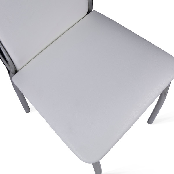 Изображение товара Стул ТриЯ Кредо (хром/кожзам белый 745а)