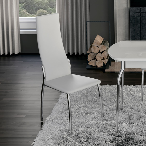 Изображение товара Стул ТриЯ Кредо (хром/кожзам белый 745а)