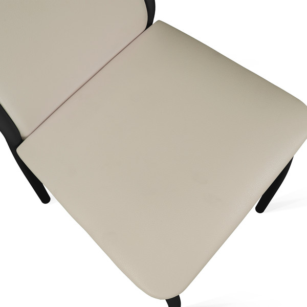 Изображение товара Стул ТриЯ Кредо (черный муар/кожзам бежевый)