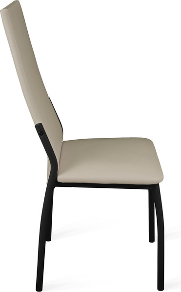 Изображение товара Стул ТриЯ Кредо (черный муар/кожзам бежевый)
