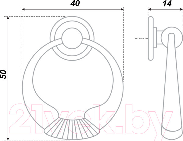 Изображение товара Ручка для мебели Boyard RC032AB.4
