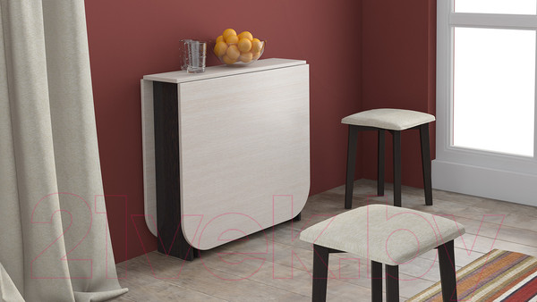 Изображение товара Стол-книга ТриЯ Т1 (венге цаво/дуб белфорт)