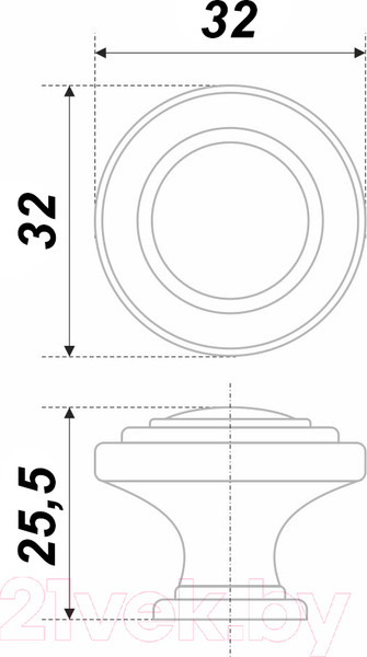 Изображение товара Ручка для мебели Boyard Mateo RC037BSN.4