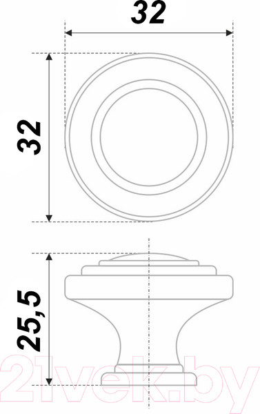 Изображение товара Ручка для мебели Boyard RC037MBAB.4