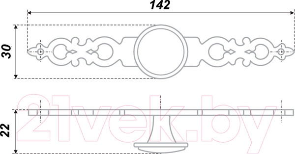 Изображение товара Ручка для мебели Boyard RC039AB.5