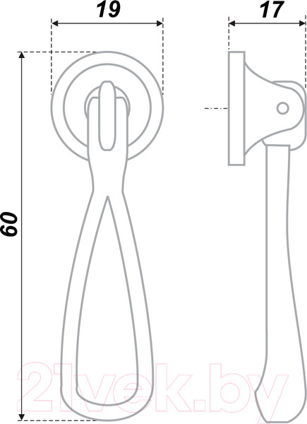 Изображение товара Ручка для мебели Boyard RC041AB.4