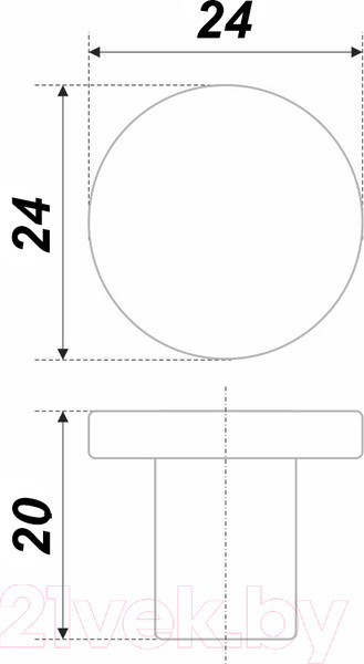 Изображение товара Ручка для мебели Boyard Solo RC042BSN.4
