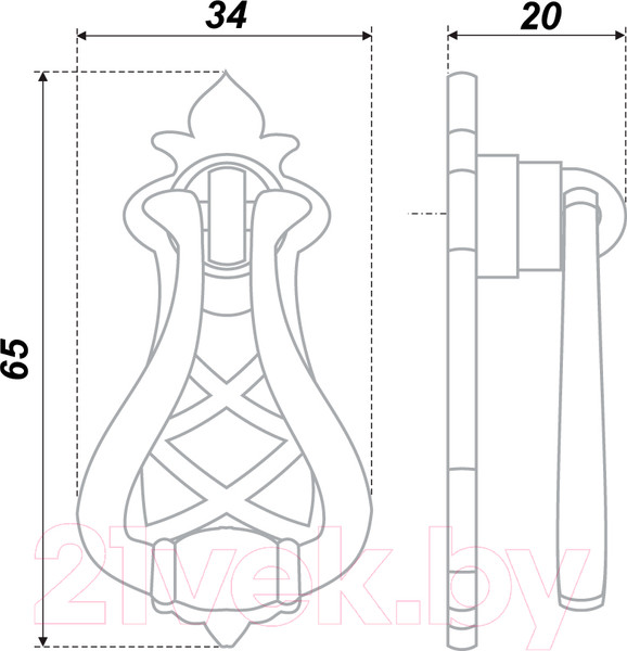 Изображение товара Ручка для мебели Boyard RC050AB.3